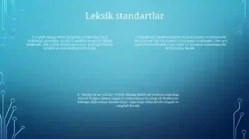 Oʻzbek Adabiy Til MeʼYorlari 3