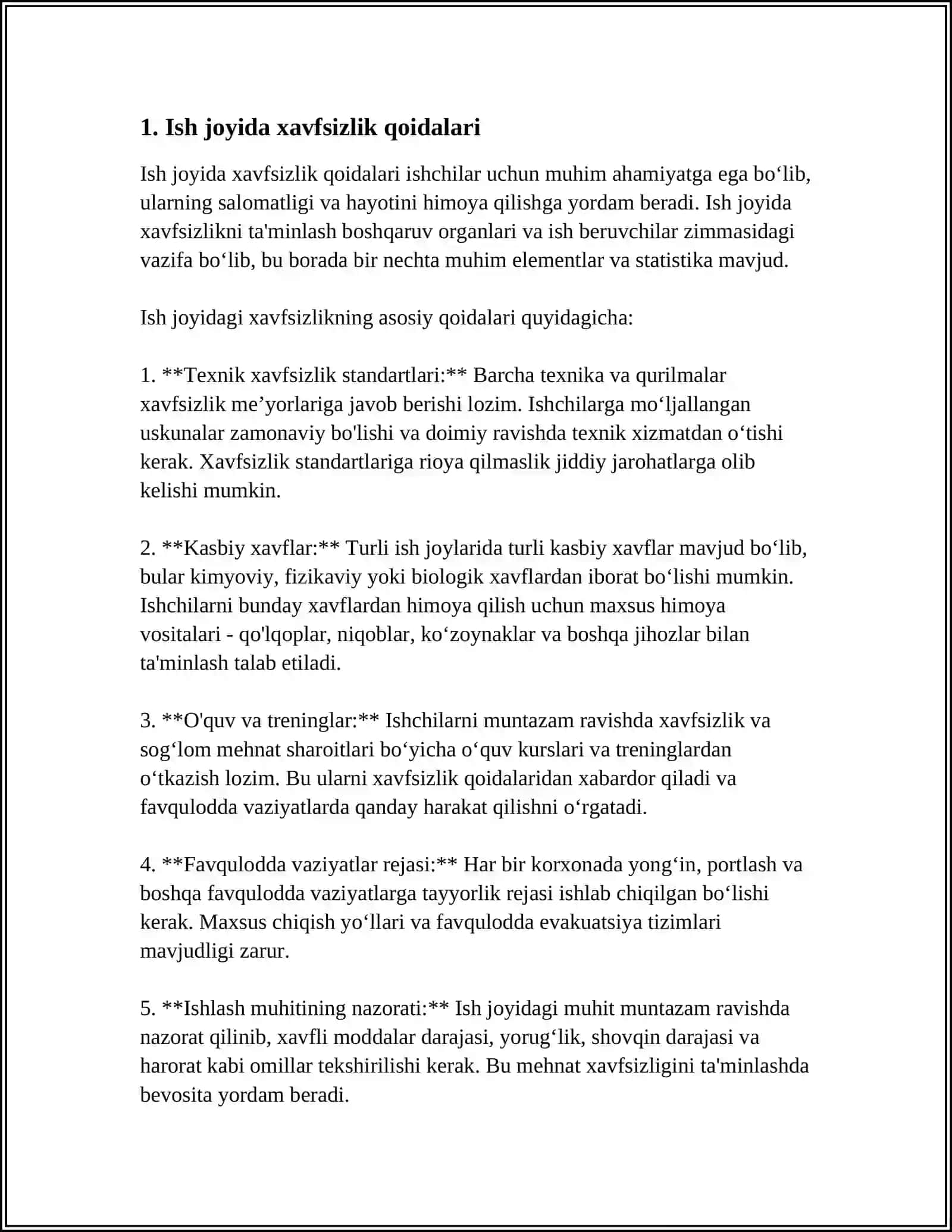 MEHNAT MUHOFAZASI TEXNIKA XAVFSIZLIGI 3