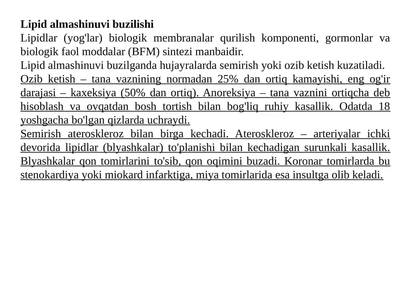 Oqsil almashinuvining buzilishi 3
