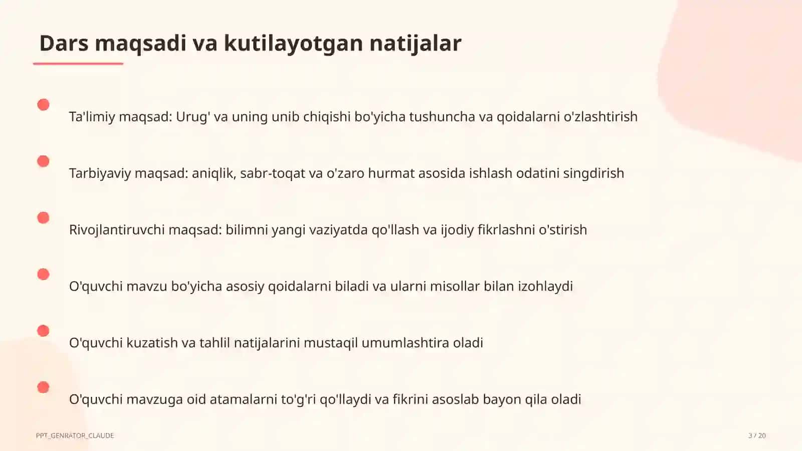 Urug' va uning unib chiqishi (5-sinf) 3