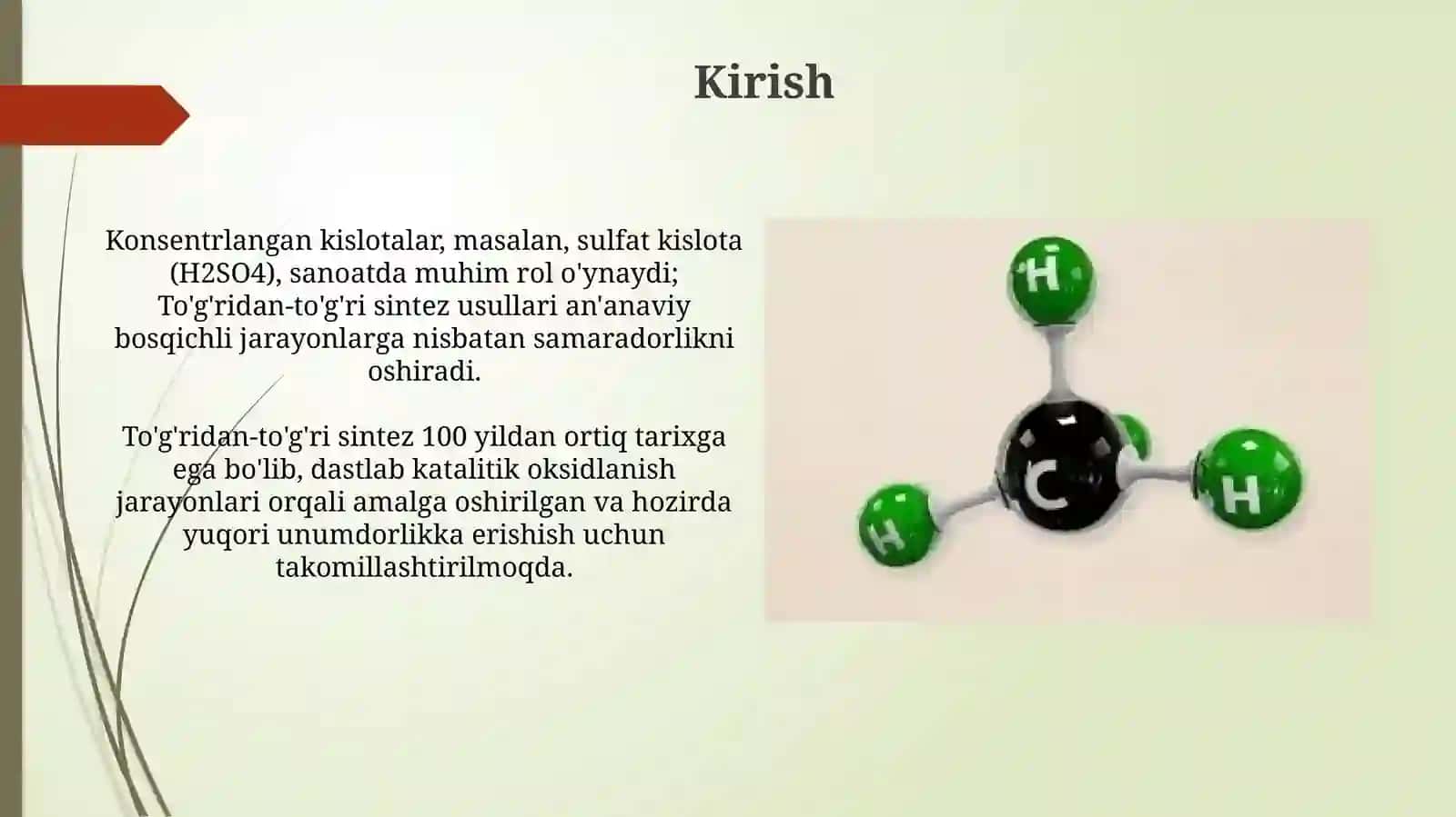 Konsentrlangan kislota ishlab chiqarish: bevosita sintez 3