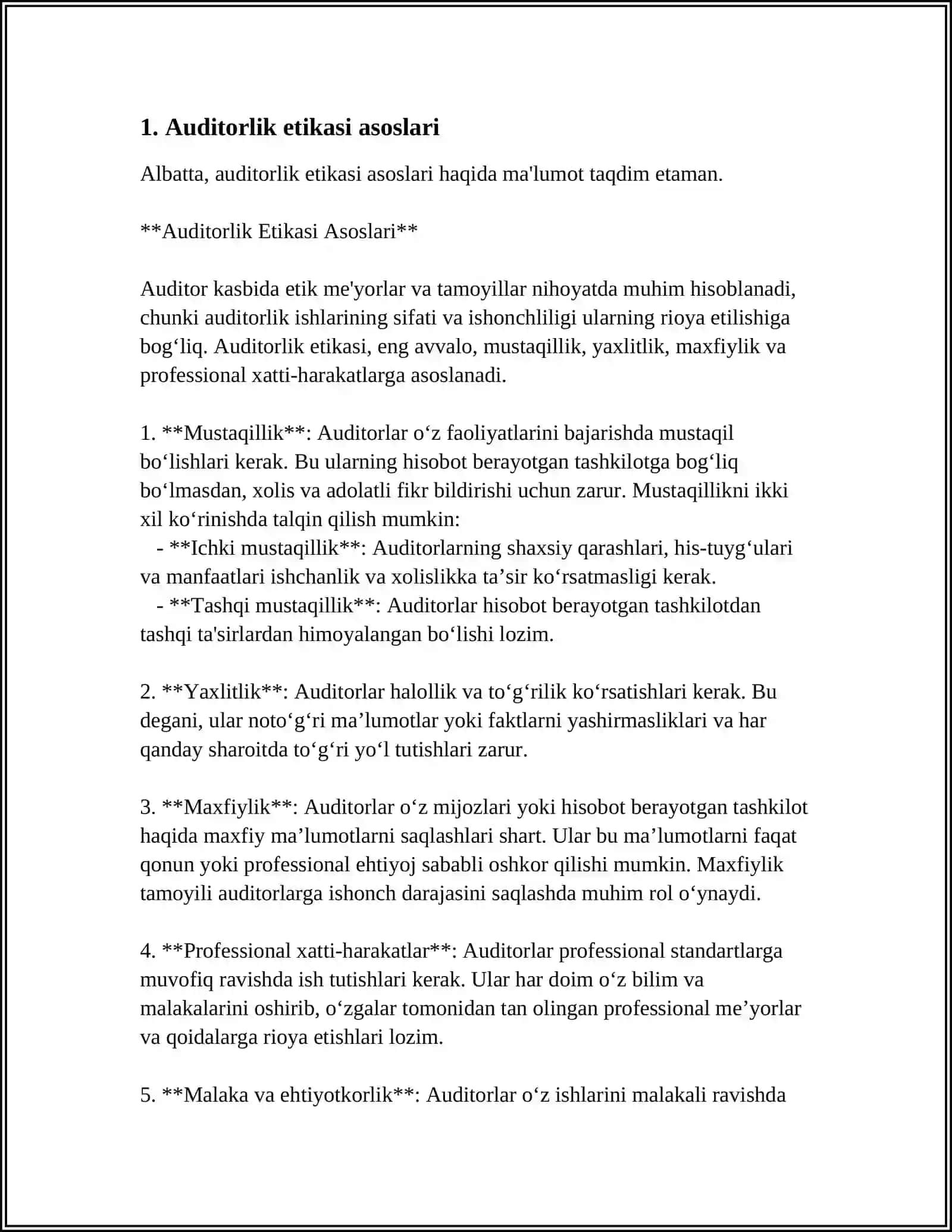 Auditorlik Etikasi Asoslari 3