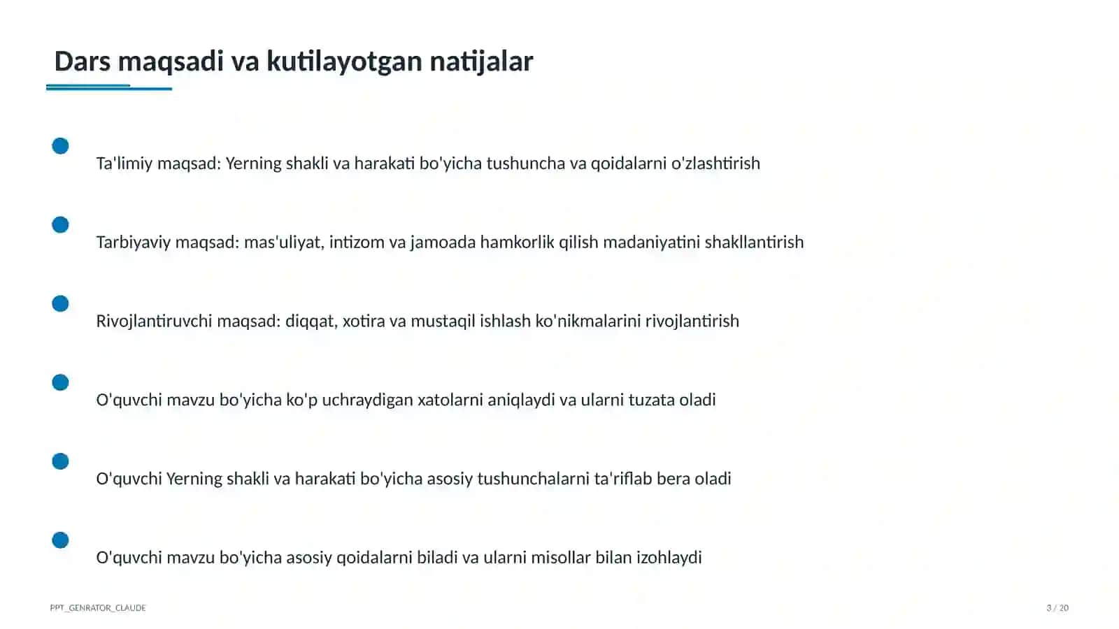 Yerning shakli va harakati (5-sinf) 3