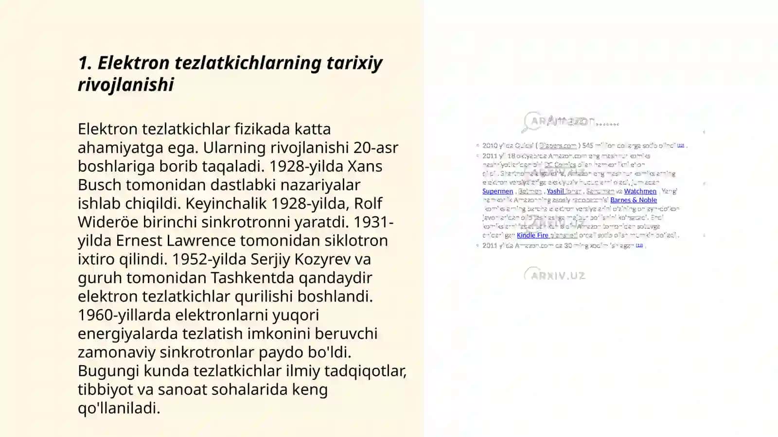 Elektron tezlatkichlar turlari va ularning tibbiyotda qo‘llanilishi 3