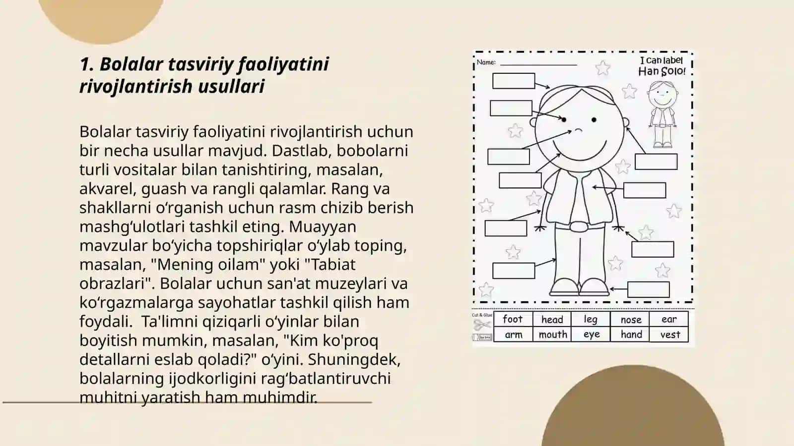 Maktabgacha yoshdagi bolalarni tasviriy faoliyatga o'rgatish usullari 3