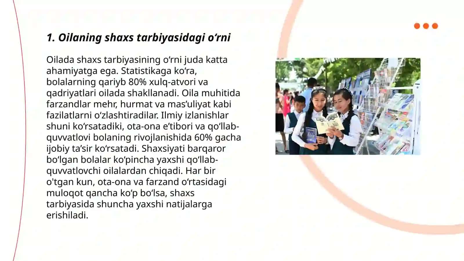 Shaxsning oila muhitida va jamiyatda shakllanishi 3