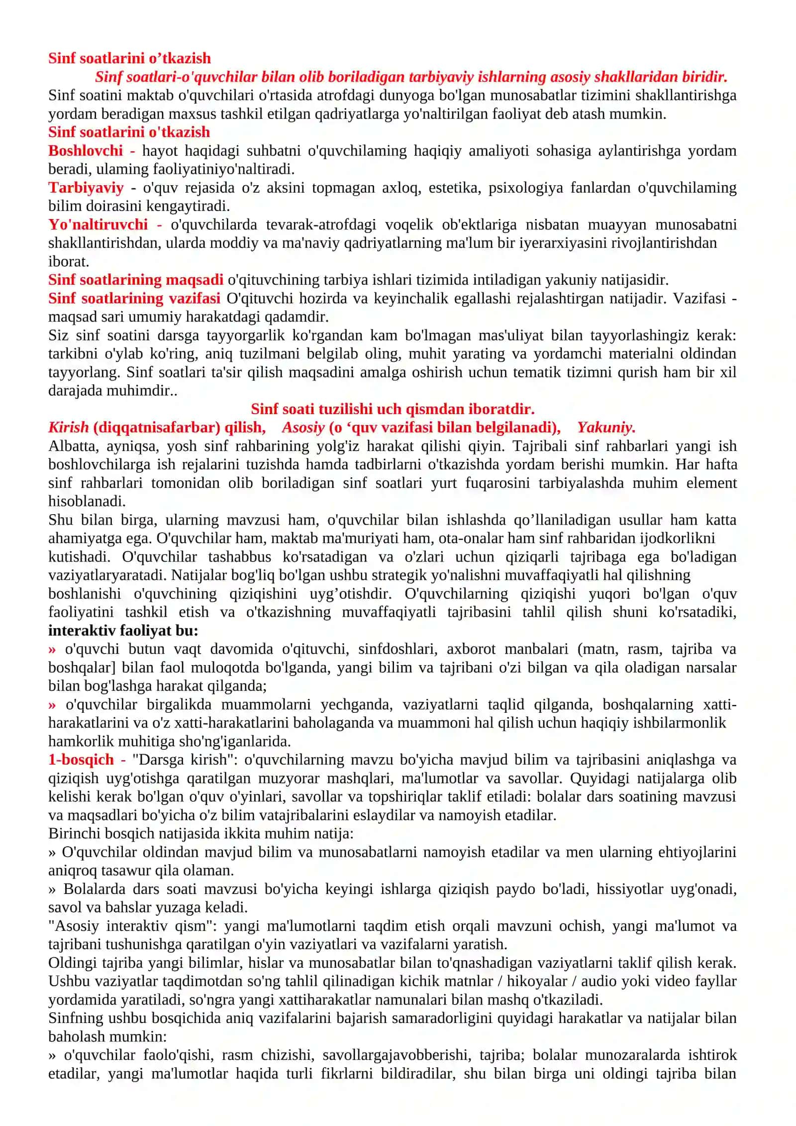 1-Sinf uchun 2025-2026-o‘quv yiliga mo‘ljallangan 3