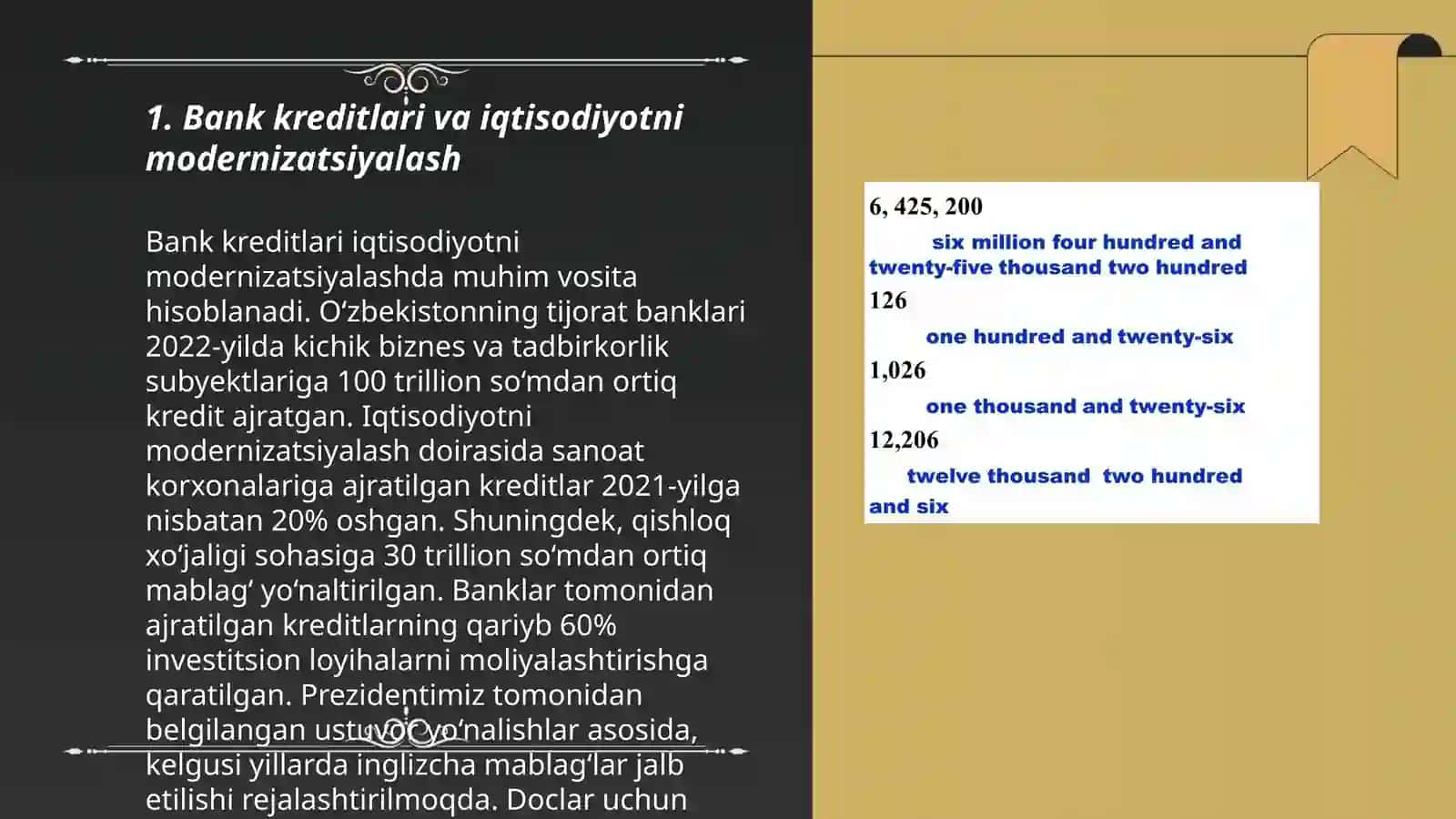 Iqtisodiyotni modernizatsiyalash sharoitida bank krediti va uning samaradorligini oshirish 3