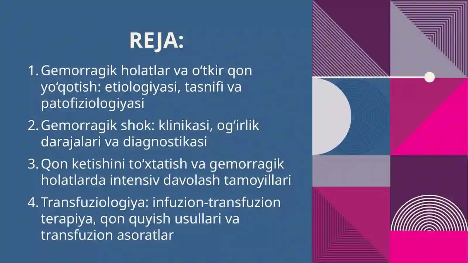 Gemorragik holatlar va o‘tkir qon yo‘qotish 3