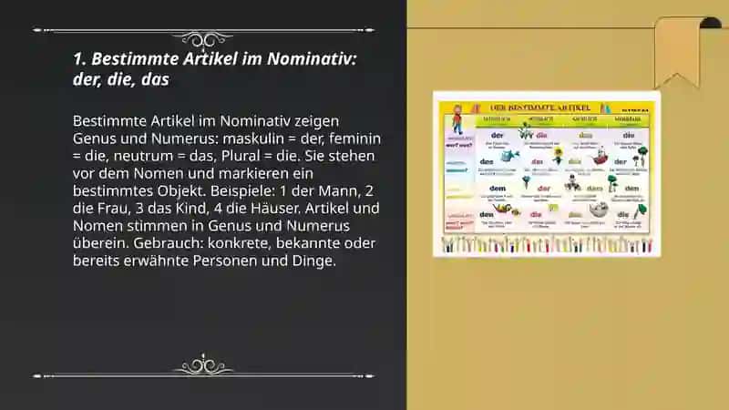 Bestimmte Artikel im Nominativ 3