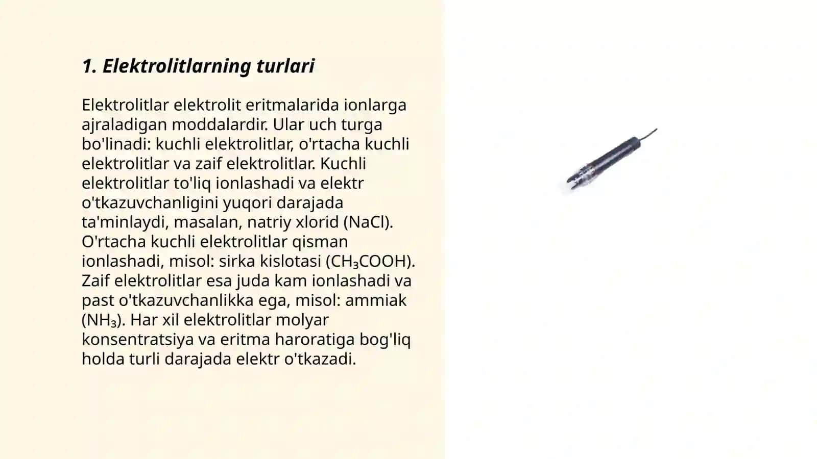 Elektrolitlar 3