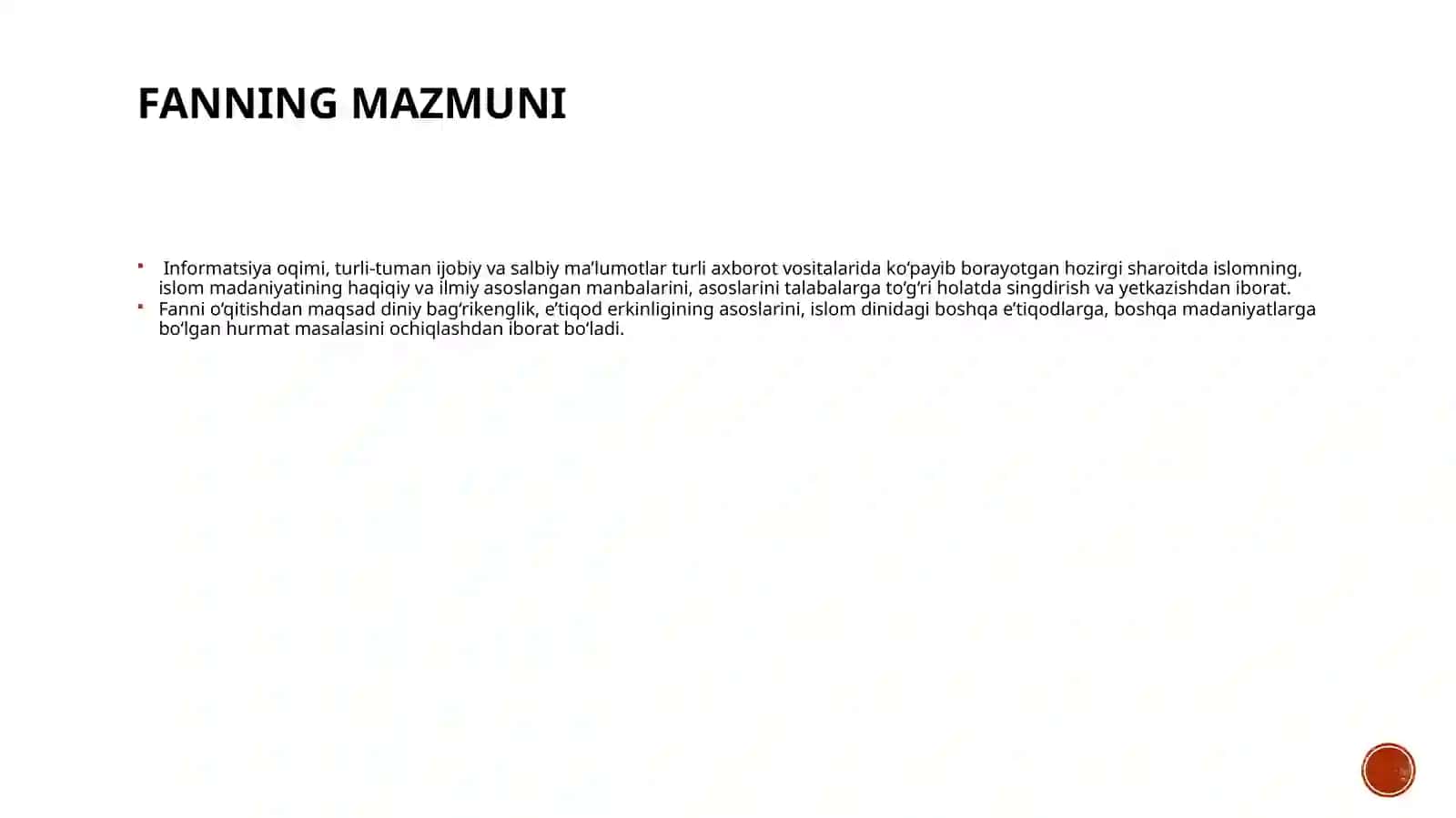 Islom madaniyati tarixi 3