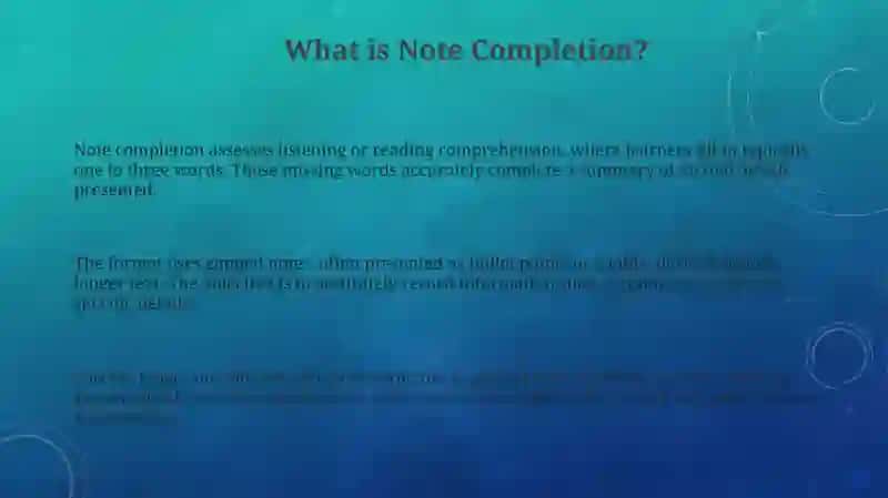 Note Completion 3