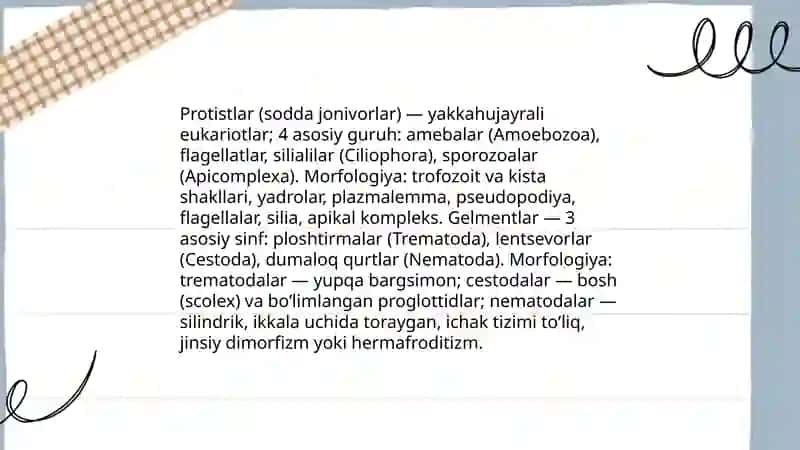 Sodda jonivorlar va gelmentlar qo'zg'atuvchi kasalliklar 3