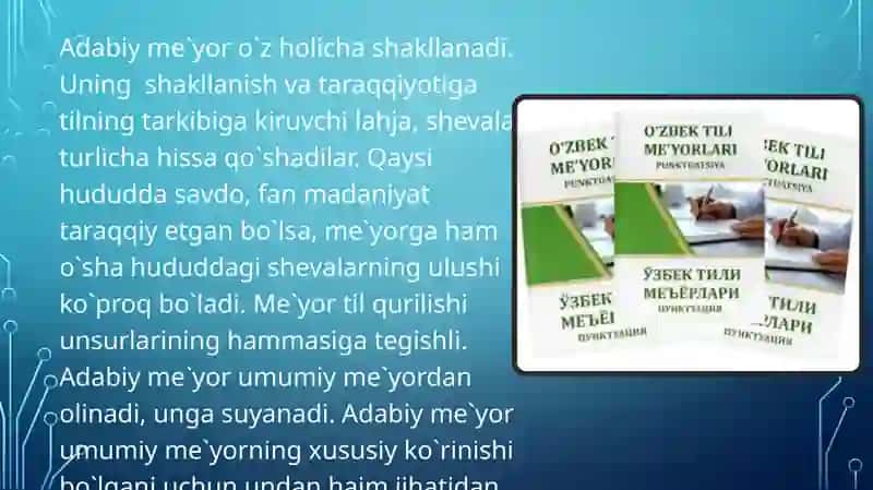 Adabiy Til Meyorlari 3