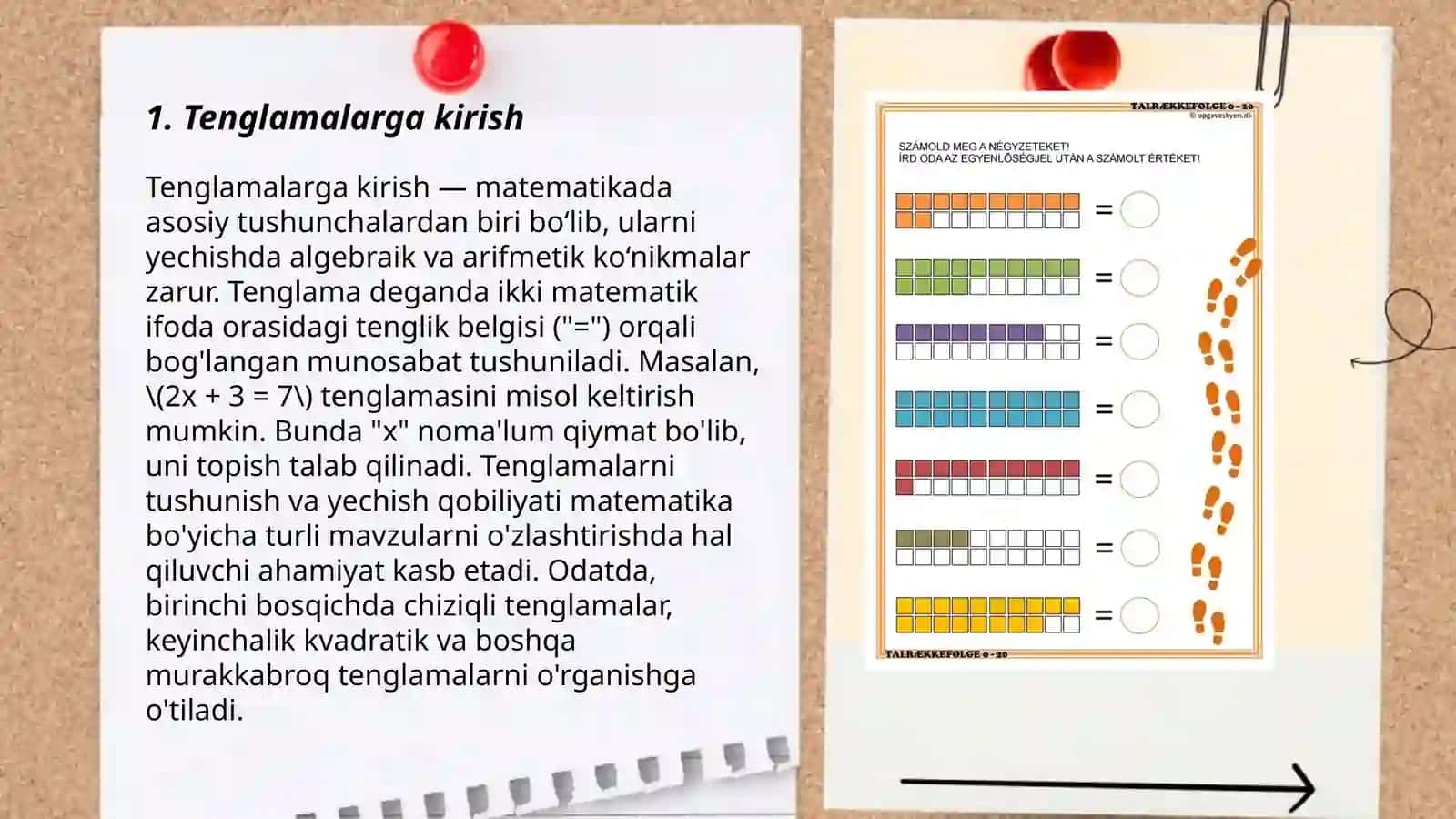 Tenglamalarga kirish 3