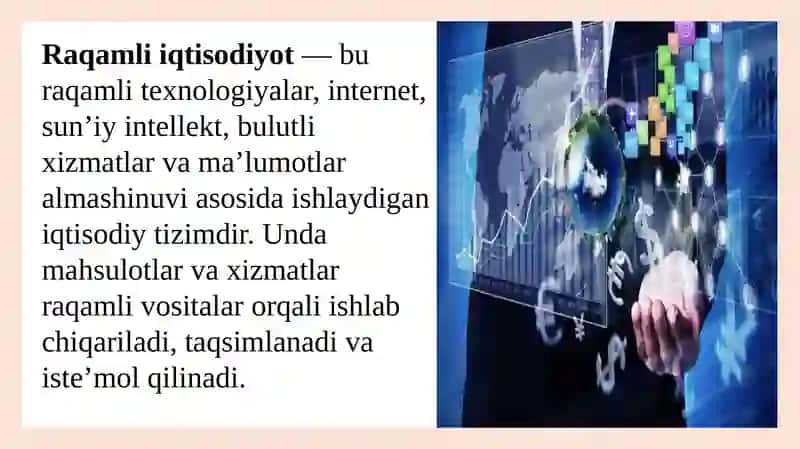 Mustaqil ishi: Mamlakatning raqamli iqtisodiyoti tahlili 3