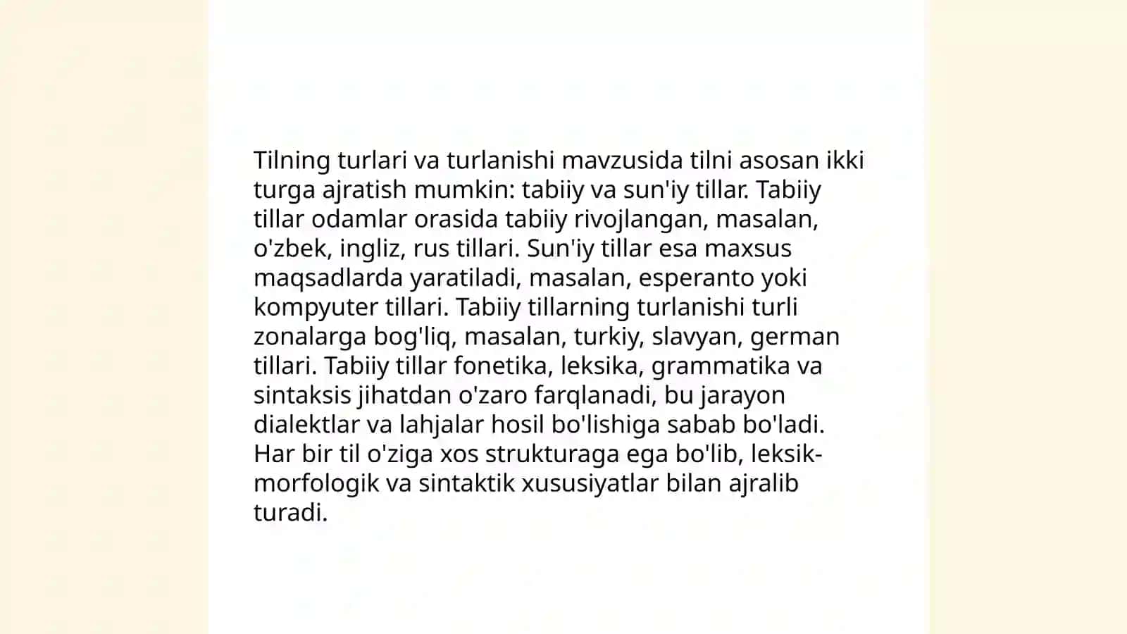 Tilning turlari va turlanishi 3