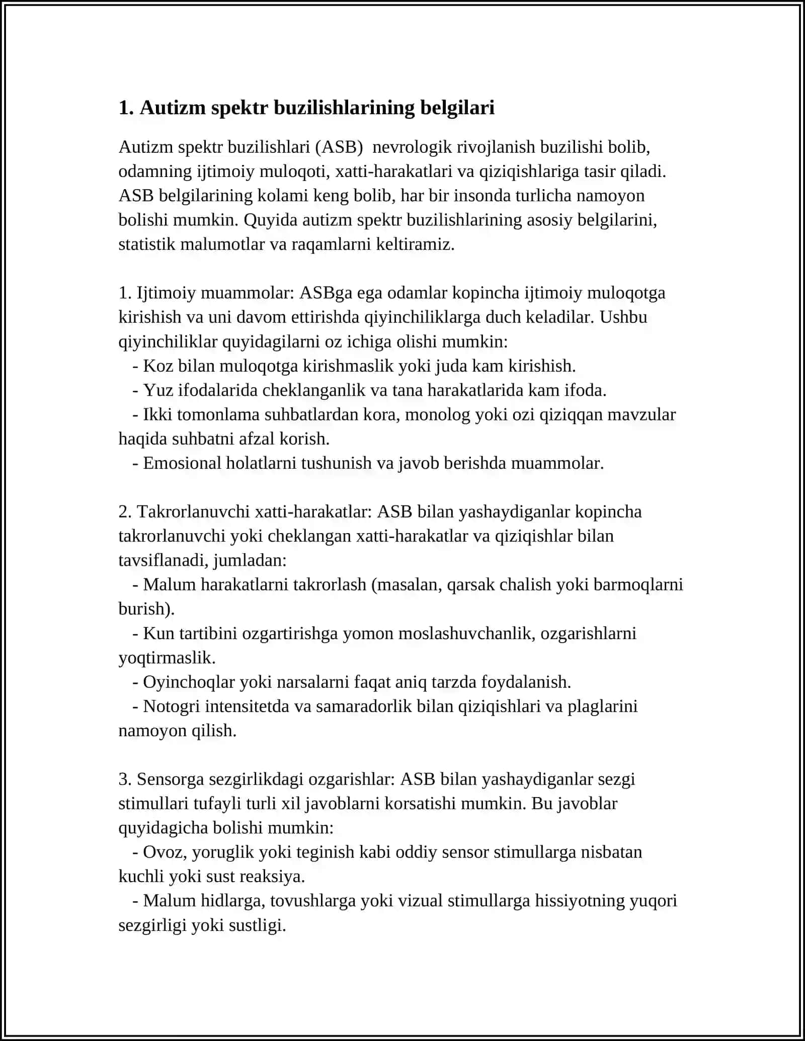 AUSTIK SPEKRT BUZILISHLARIGA EGA BOLALARNI OQITISH VA TARBIYALASH 3