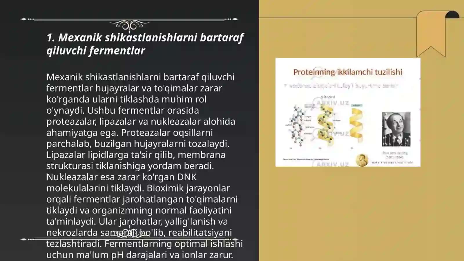 Reparatsiya fermentlari faoliyatining xilma-xilligi.Noallel genlarning oʻzaro taʼsiri.pleyotropiya 3