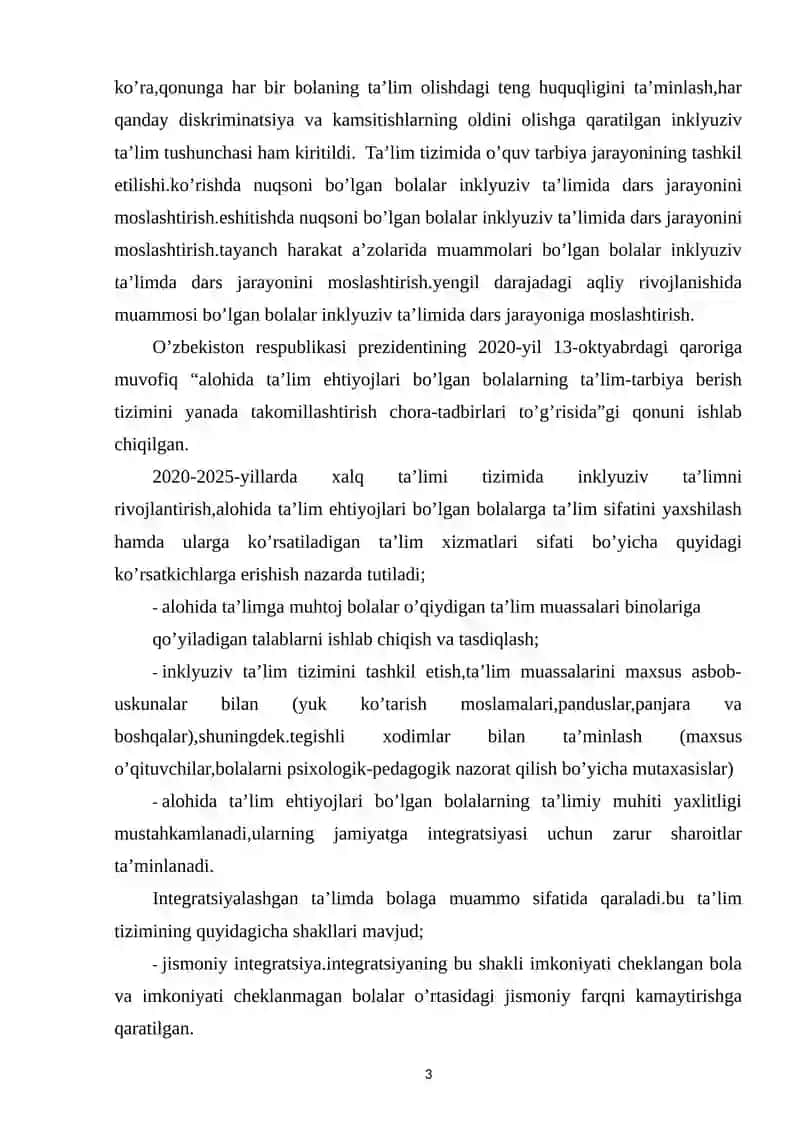 INKLYUZIV TA’LIM BO‘YICHA CHET EL TAJRIBASI 3