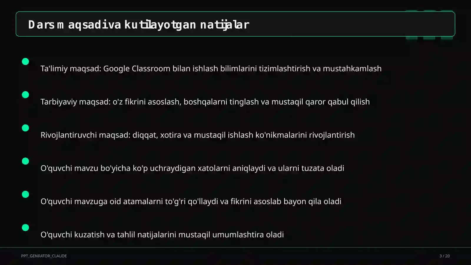 Google Classroom bilan ishlash 3