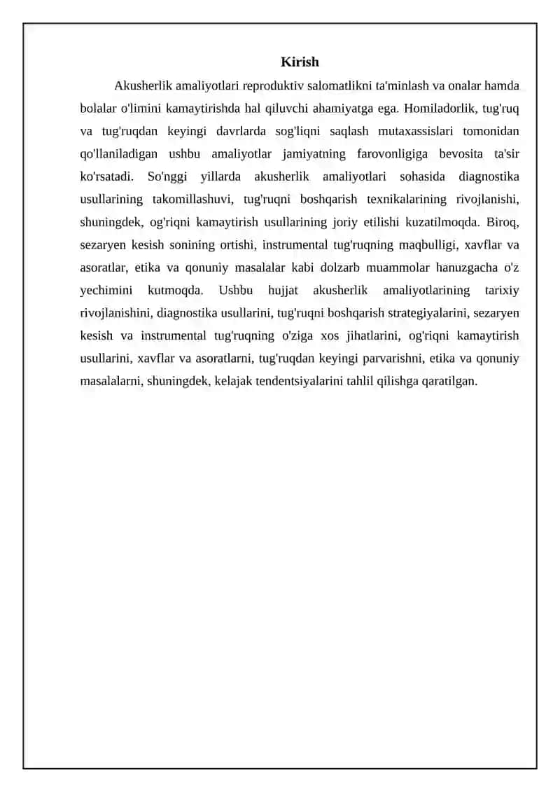 Akusherlik amaliyotining rivojlanishi va diagnostikasi 3