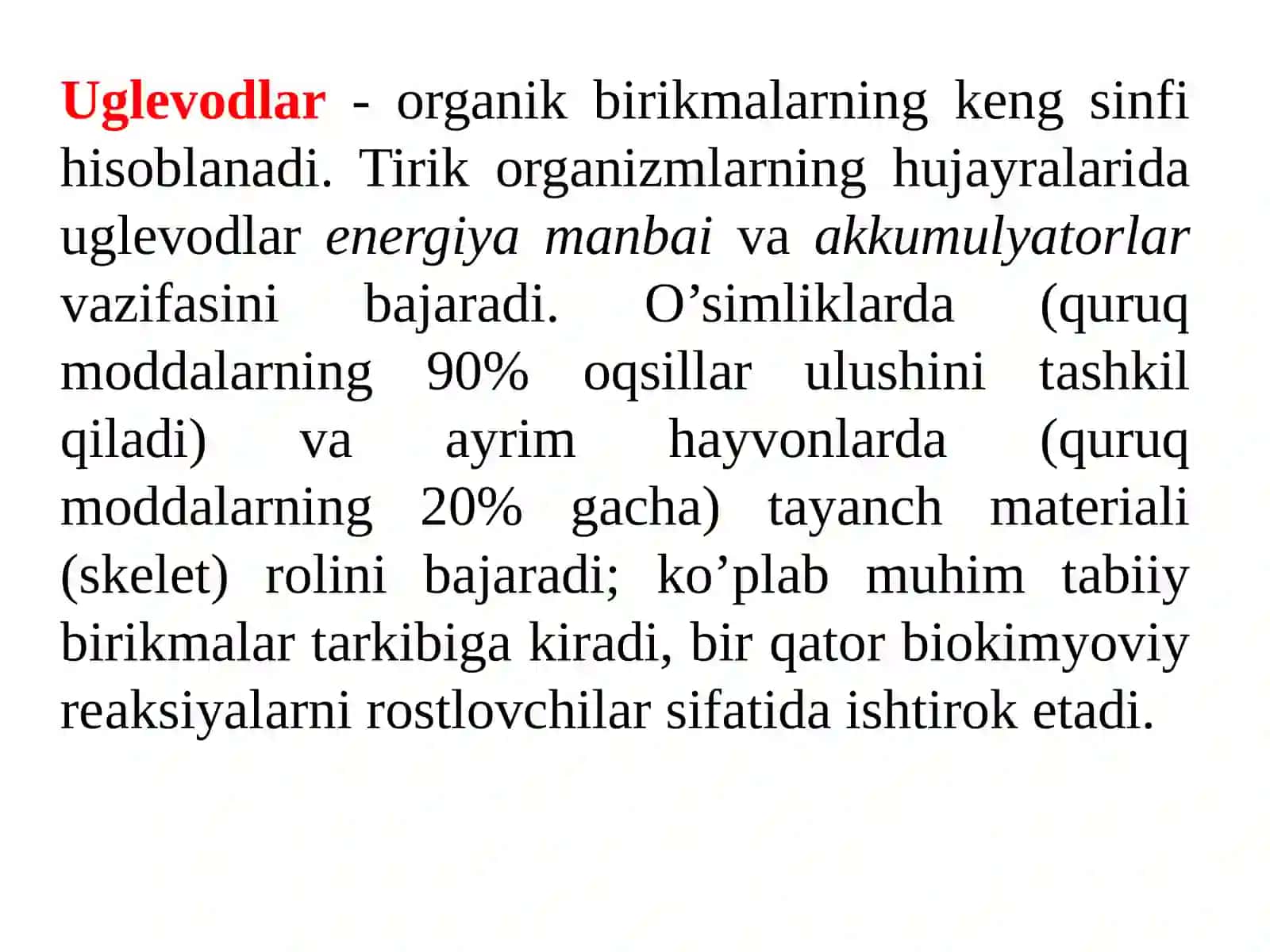 Oziq-ovqat uglevodlari, ularning kimyoviy xususiyatlari va tahlil qilish usullari 3