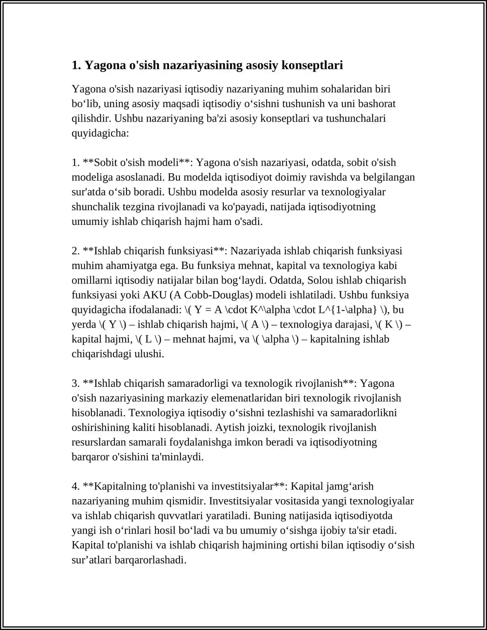 YAGONA O'SISH NAZARIYASI VA TURG'UNLIKDAN O'SISHGA O'TISH 3