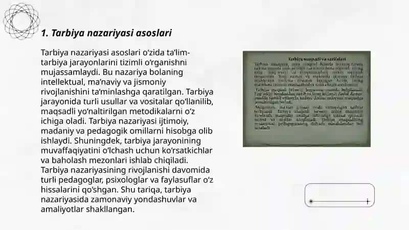 Tarbiya nazariyasi. Tarbiya turlari, metodlari va vositalari 3