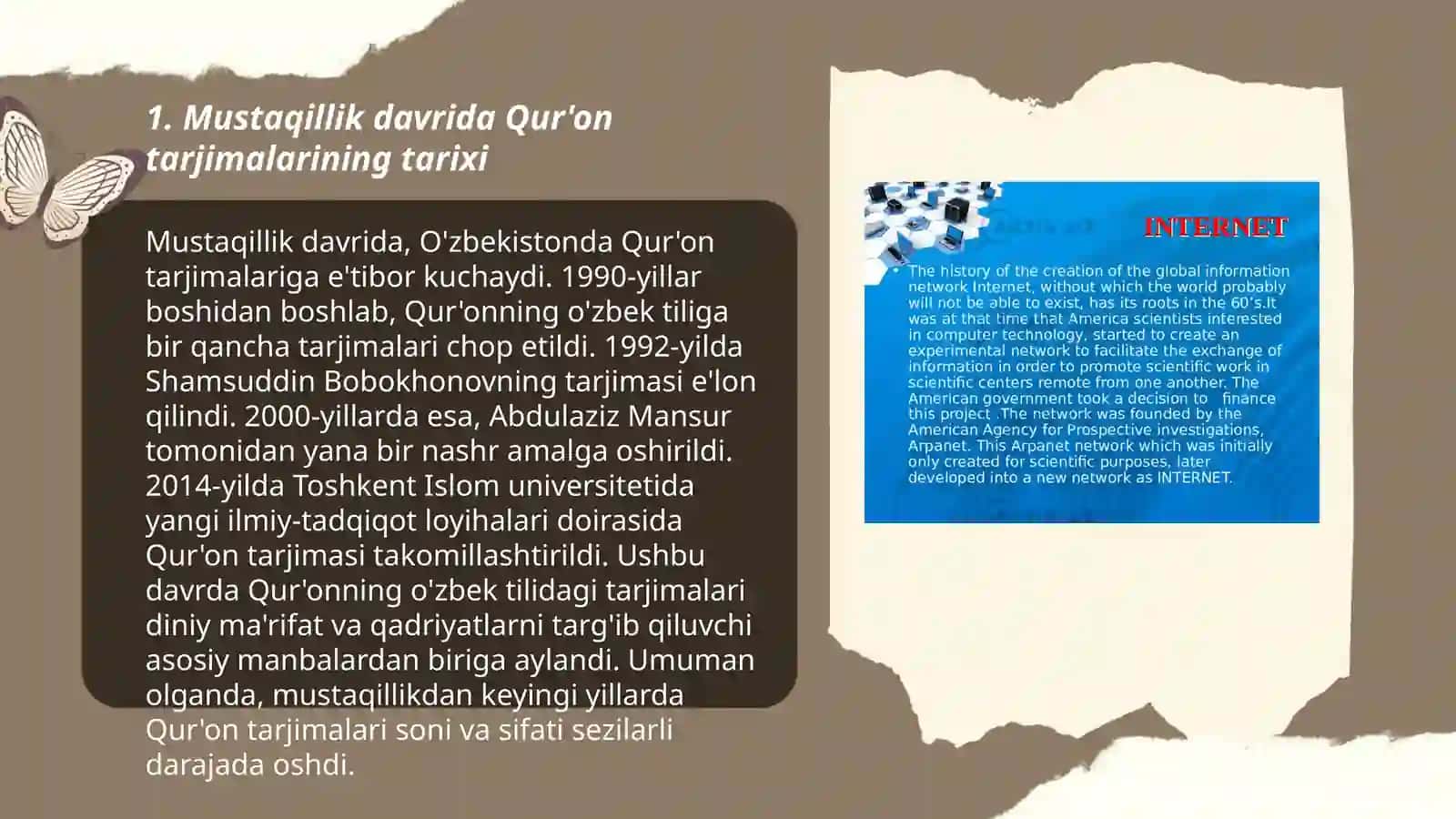 Mustaqillik yillarida Qur’onning o’zbek tiliga amalga oshirilgan tarjima va tafsirlari 3