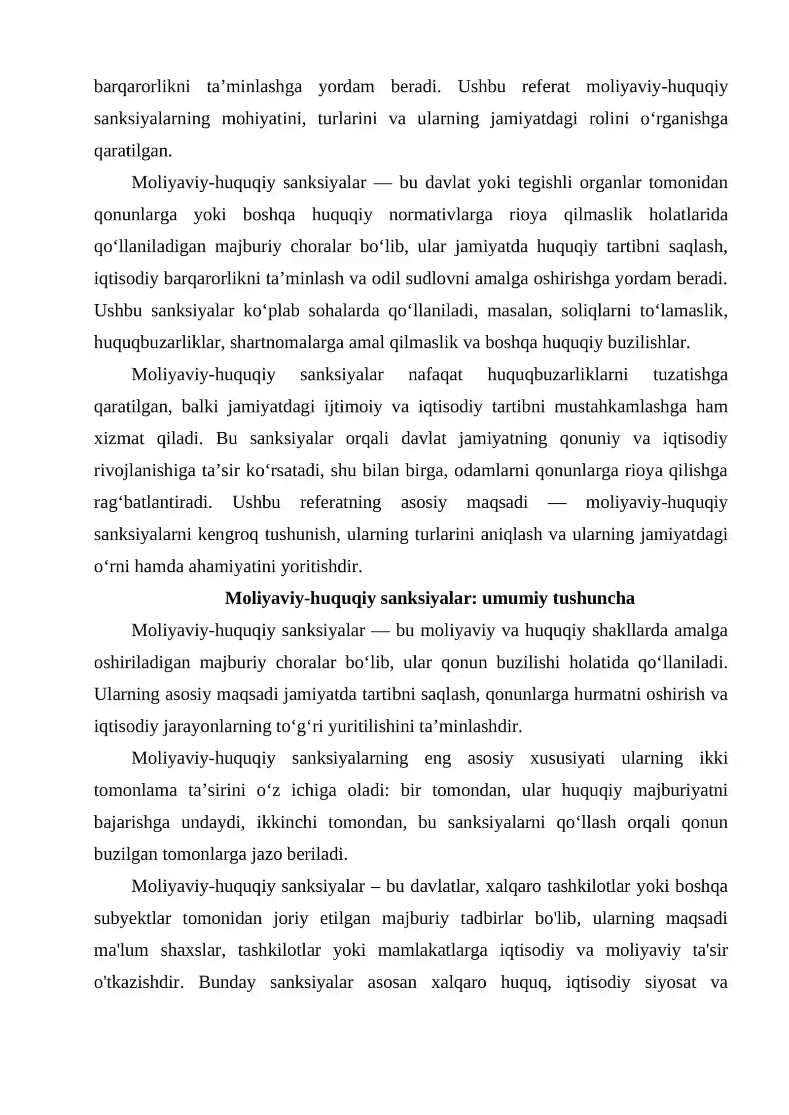 Moliyaviy-huquqiy sanksiyalar: mazmuni va turlari 3