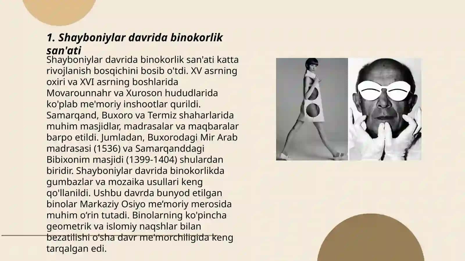 Shayboniylar davrida binokorlik va taʼlim 3