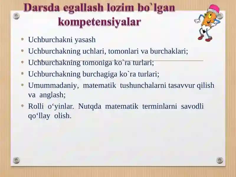 Uchburchakni yasash 3