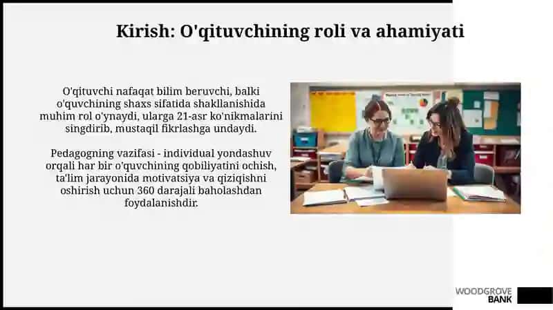 O'qituvchining. Ta'lim jarayonida faoliyatliligi va darsga tayyorgarligi 3