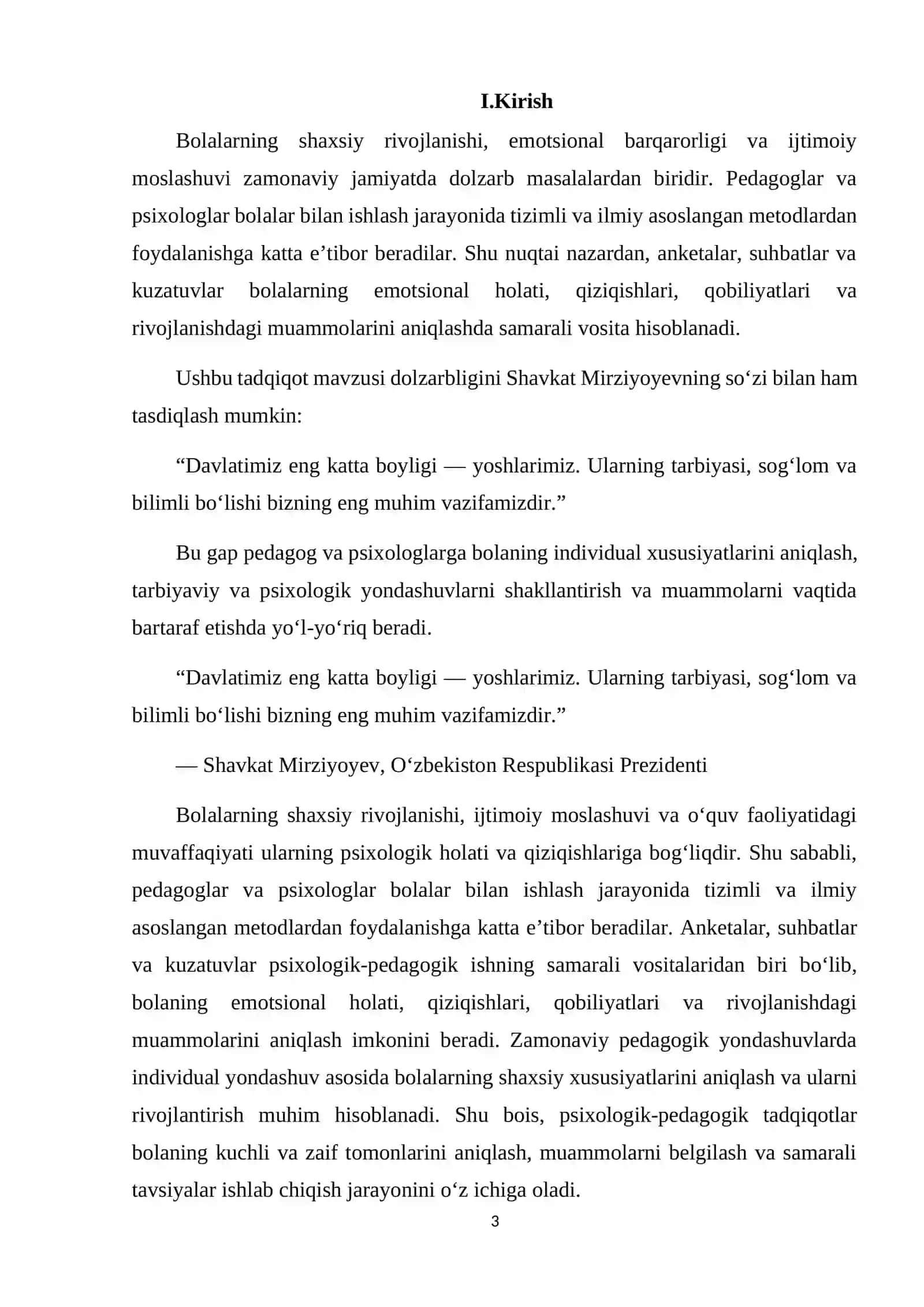 Bolalar bilan ishlashda anketalardan foydalanish metodikasi 3