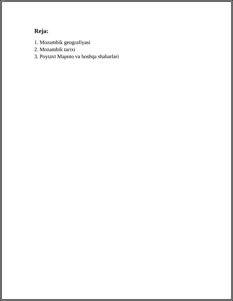MOZAMBIK 3