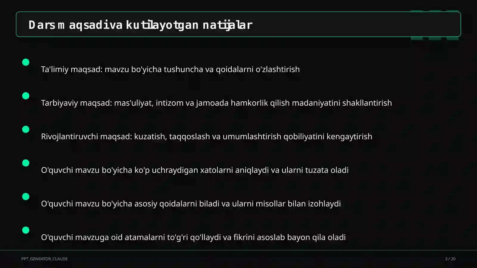Trigonometrik ayniyatlar va formulalar (10-sinf) 3