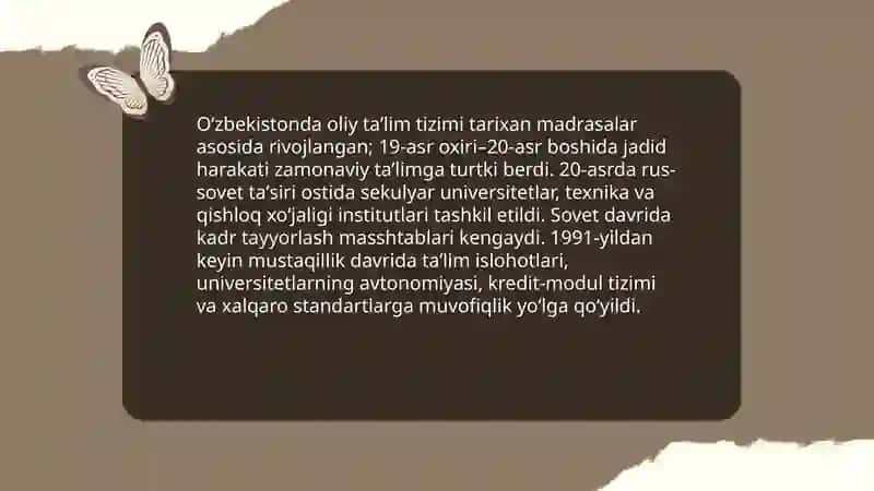 Oʻzbekistonda oliy taʼlim tizimi ravnaqi 3