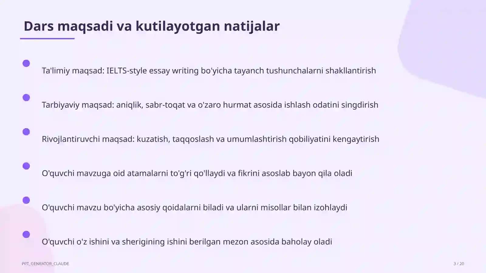 IELTS-style essay writing (11-sinf) 3