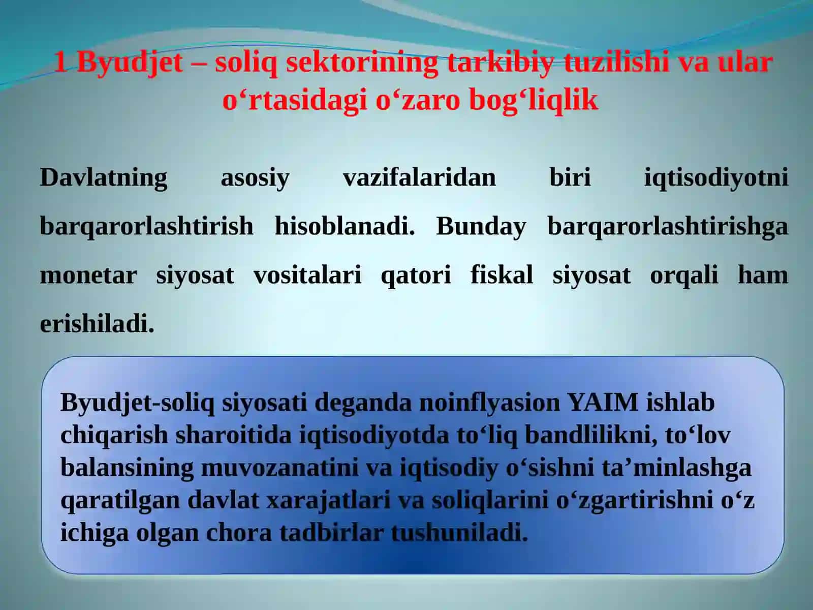 BYUDJET-SOLIQ SEKTORINING MAKROIQTISODIY TAHLILI 3