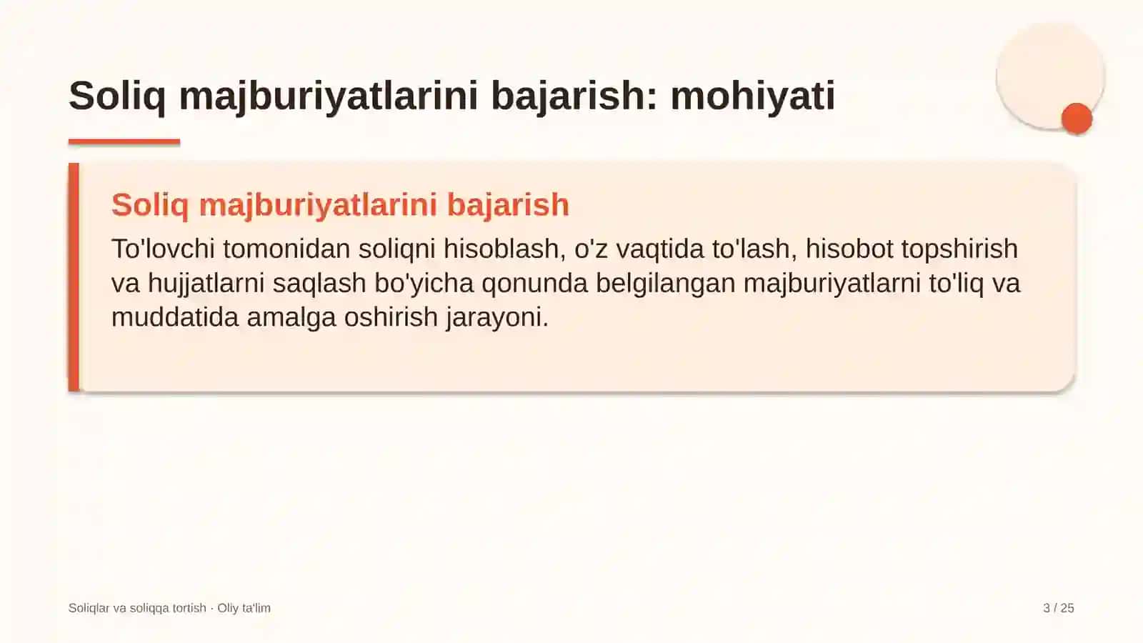 chorvachilik xo'jaliklarida soliq majburiyatlarini bajarish 3250 3