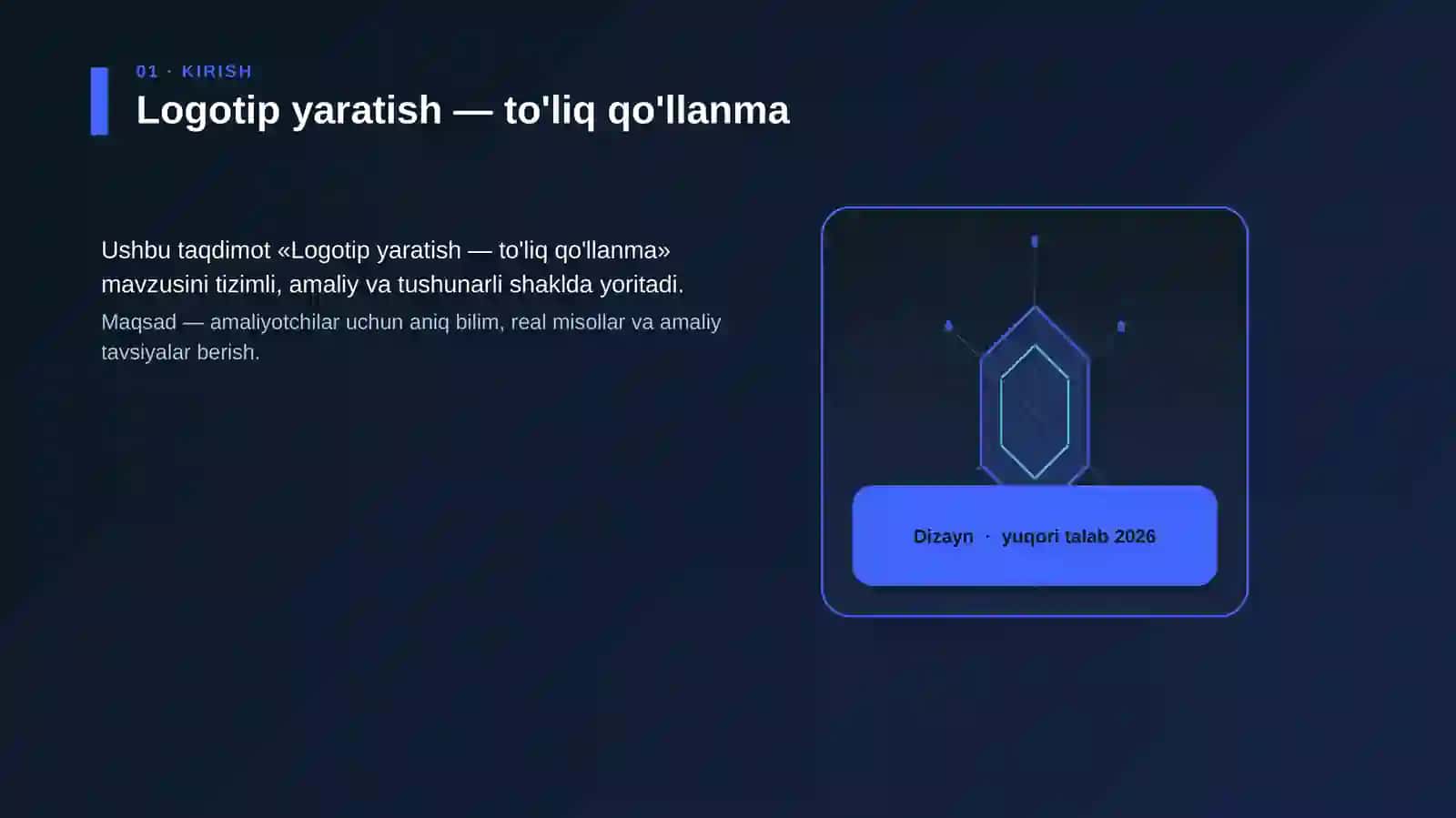 Logotip yaratish — to'liq qo'llanma 3