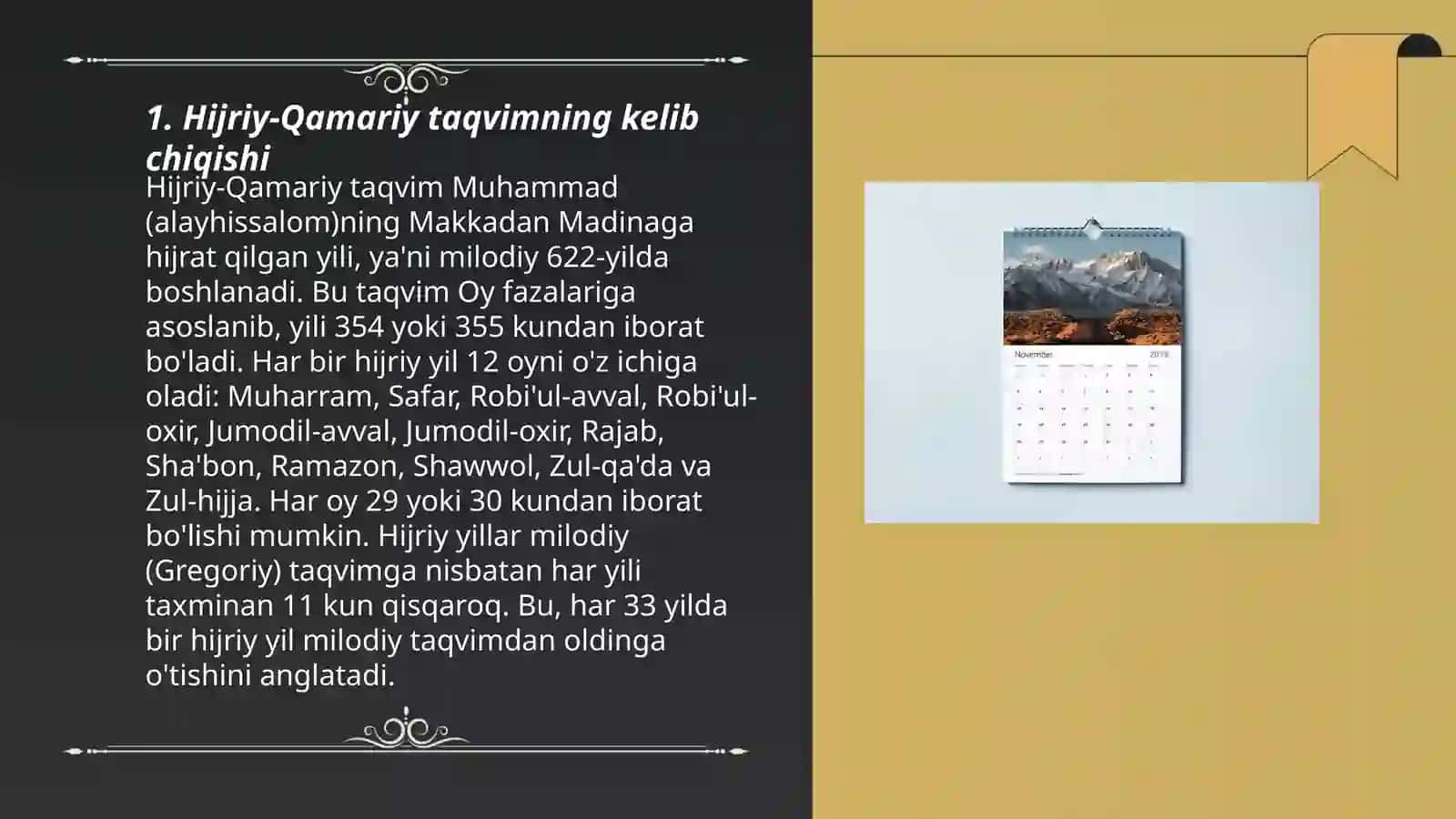 Hijriy-Qamariy Taqvimi 3