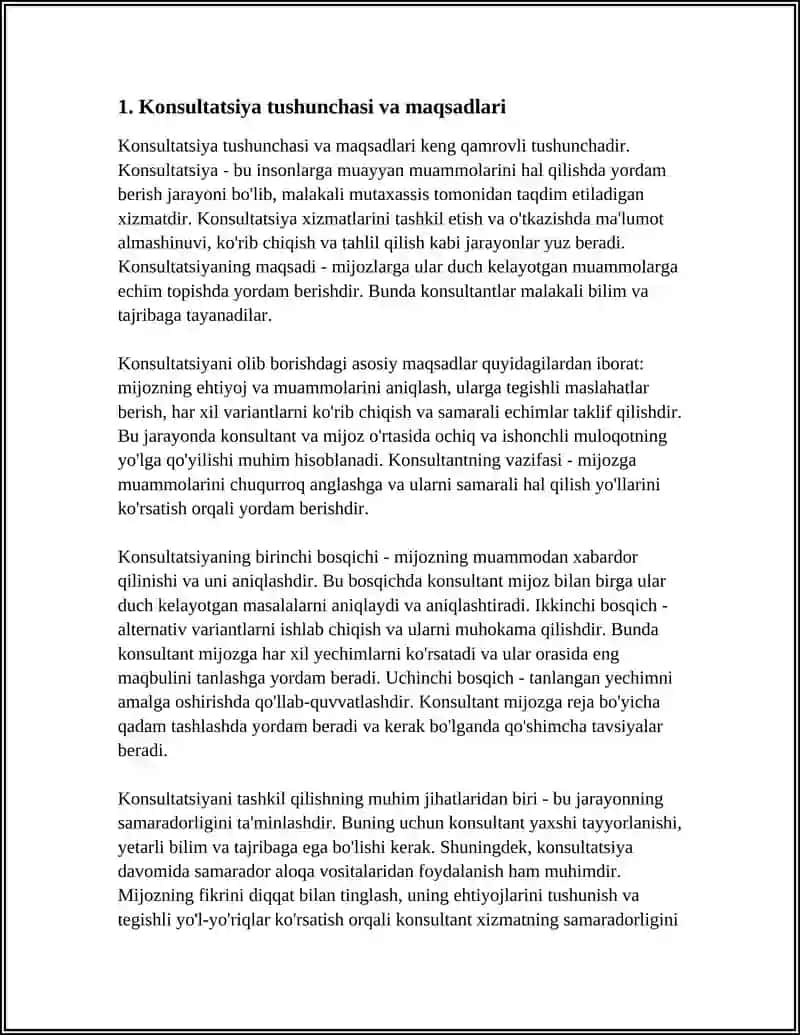KONSULTATSIYANI TASHKIL QILISH VA BOSQICHLARI 3