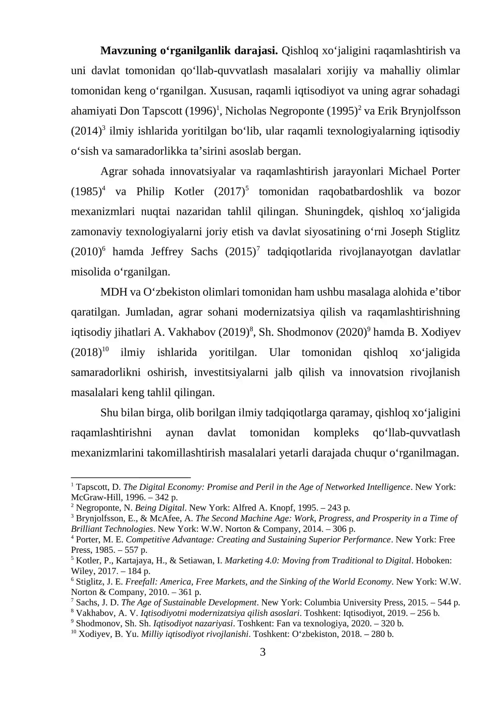 Qishloq xo‘jaligini raqamlashtirishni davlat tomonidan qo‘llab-quvvatlash 3