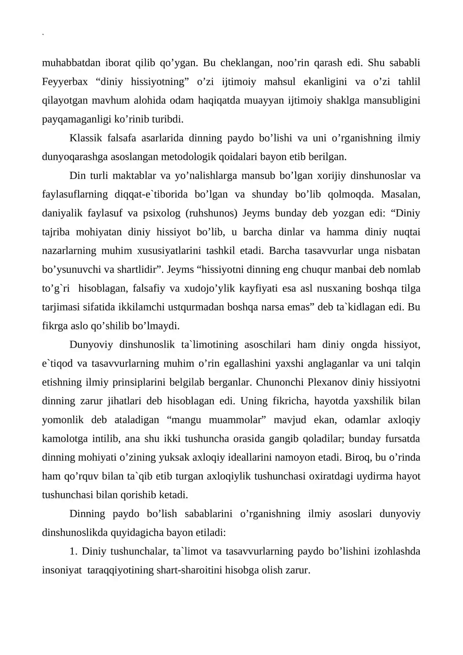Diniy ong asoslarining shakllanishi 3