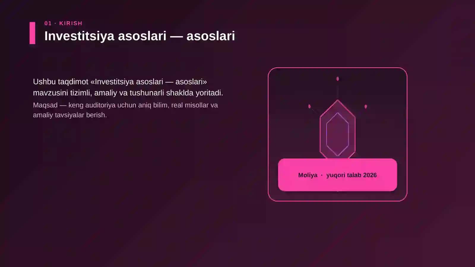 Investitsiya asoslari — asoslari 3