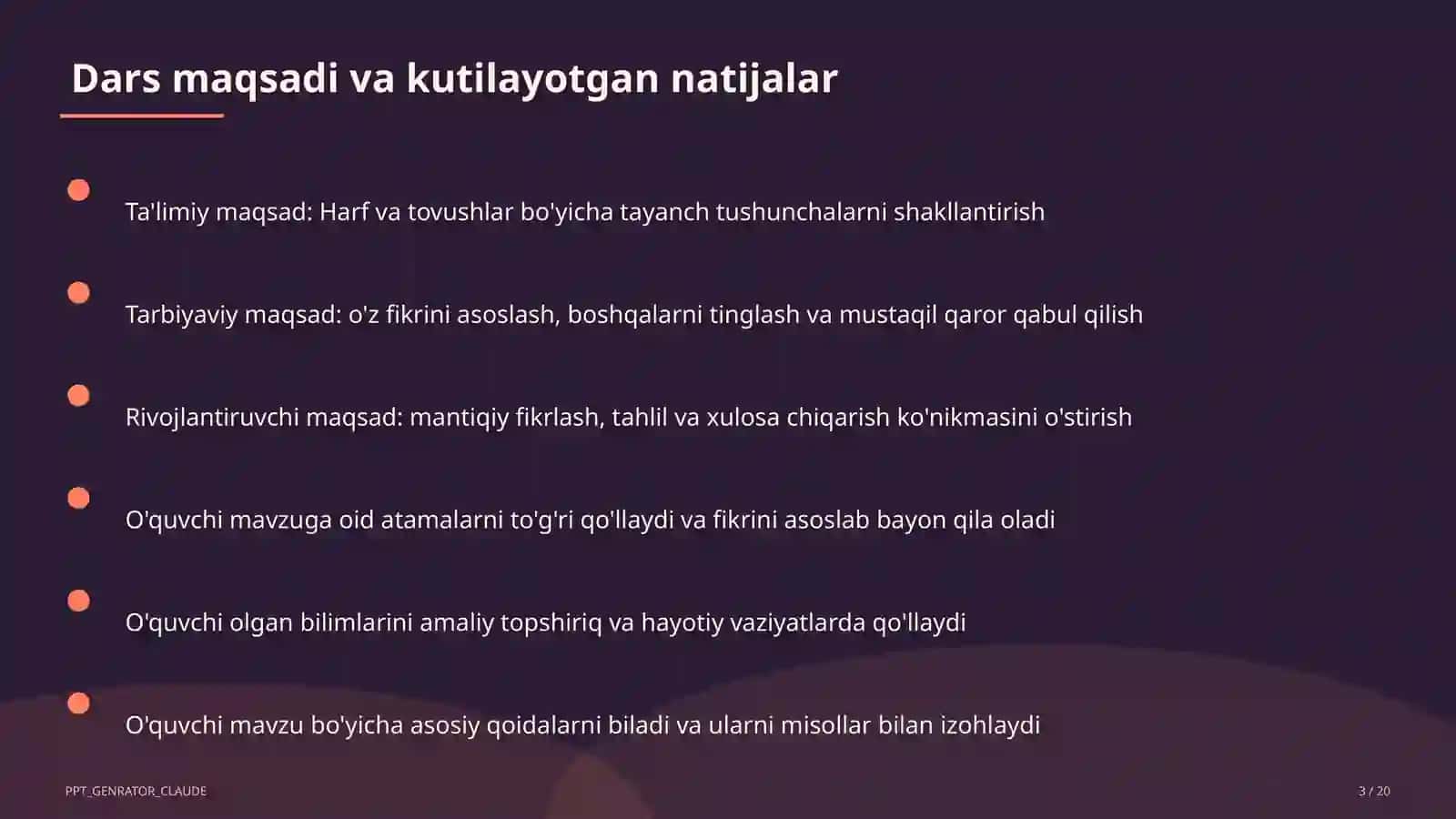 Harf va tovushlar (1-sinf) 3