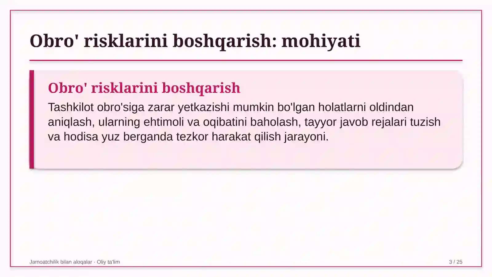 Frilans platformalarida obro' risklarini boshqarish 3